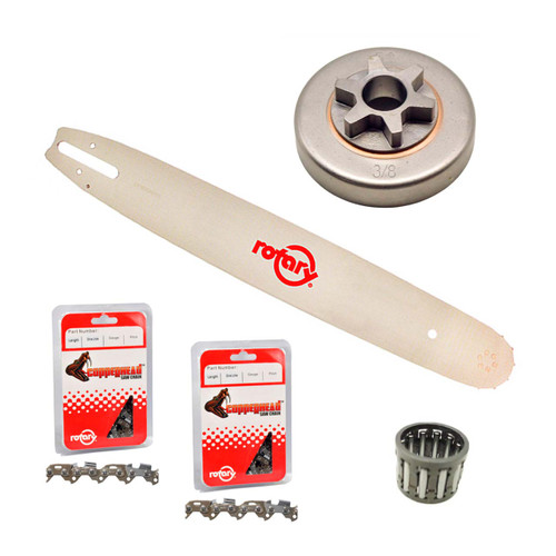 12" Bar Chain(x2) And Complete Sprocket Kit For ECHO CS-2511 Chainsaw