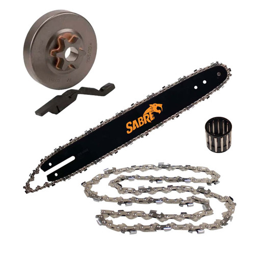 16" Bar Chain(x2) And Complete Sprocket Kit For STIHL MS 201 Chainsaw