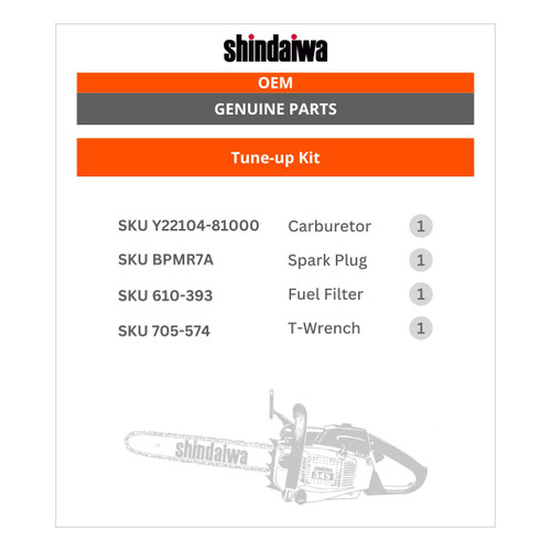SHINDAIWA 345 COMPLETE CARBURETOR TUNE UP SPARK PLUG FILTERS WRENCH