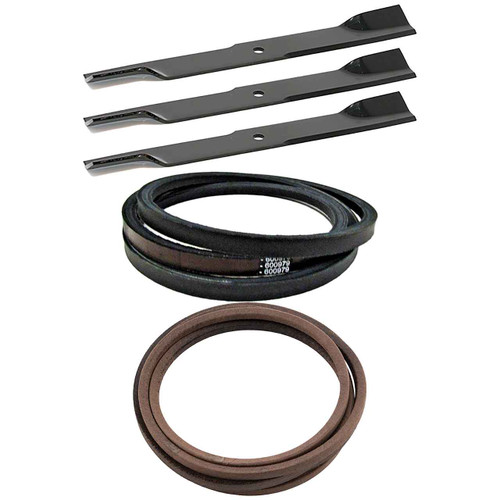 Hustler Fastrak 60" Blades x3 & Belts Kit OEM (H-F-CW)