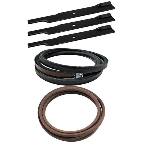 Hustler Fastrak SD 60" Blades x3 & Belts Kit OEM (L-F-CW)