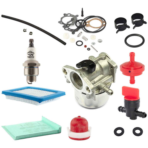 799868 Carburetor 491588S Air Filter 796112S Spark Plug Kit Fuel Filter 298090S