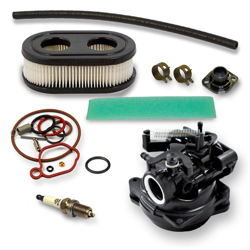 594058 CARBURETOR 593260 AIR FILTER 491055S SPARK PLUG KIT FOAM FILTER 595191 LINE FUEL 791766 O-RING 270344S