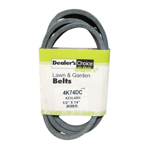4K74DC - BELT 74 12 KEVLAR (DEALER'S CHOICE ORIGINAL OEM)