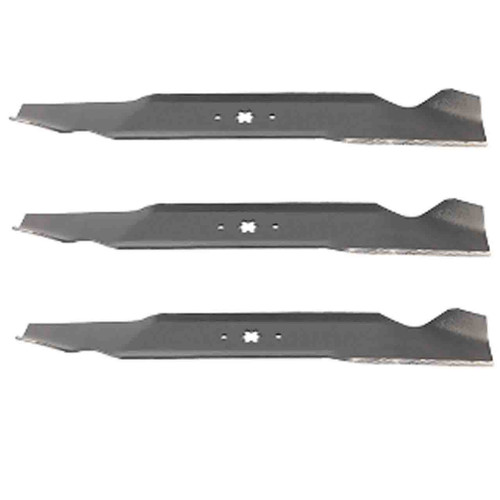 23-1/4" Blade Kit(3 Pack) Compatible With MTD OEM 942-04244 - 6 point star Center Hole
