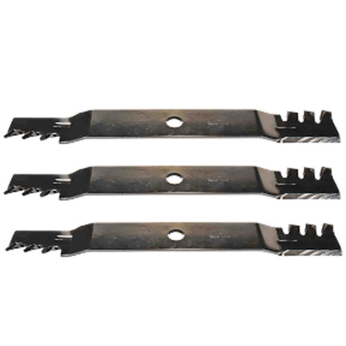 24-7/16" Universal Wide Heavy Duty Mulching Blade Kit(3 Pack) For Replace Kubota Blade K5677-34340 - 1-1/8" Center Hole