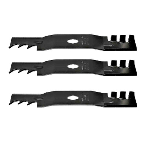 18-5/8" Blade Kit(3 Pack) Compatible With CUB CADET OEM 742P05086X - Diamond Center Hole