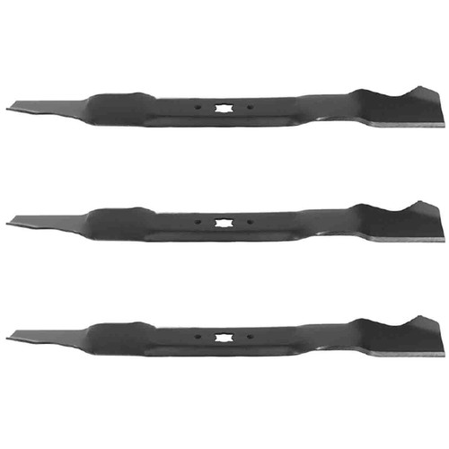 20" Blade Kit(3 Pack) Compatible With MTD OEM 942-0740 - Bow- Tie Center Hole