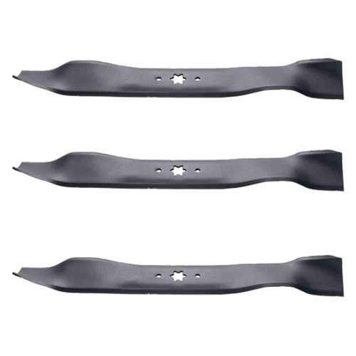 21-3/16" Oregon Blade Kit(3 Pack) Compatible With CUB CADET OEM 942-04308 - 5/8 6 pt. star" Center Hole Diam._A7 - Image 1