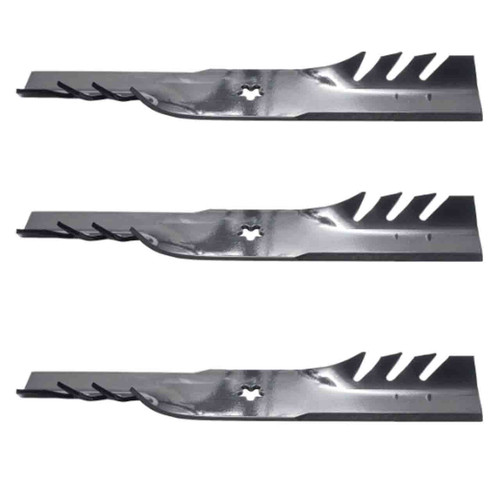 16-11/16" Universal OEM 596-615 Oregon Blade Kit(3 Pack) 5 pt. star" Center Hole 3" Width 0,187" Thickness 1" Air Lift - Image 1 16-11/16" Universal OEM 596-615 Oregon Blade Kit(3 Pack) 5 pt. star" Center Hole 3" Width 0,187" Thickness 1" Air Lift - Image 1
