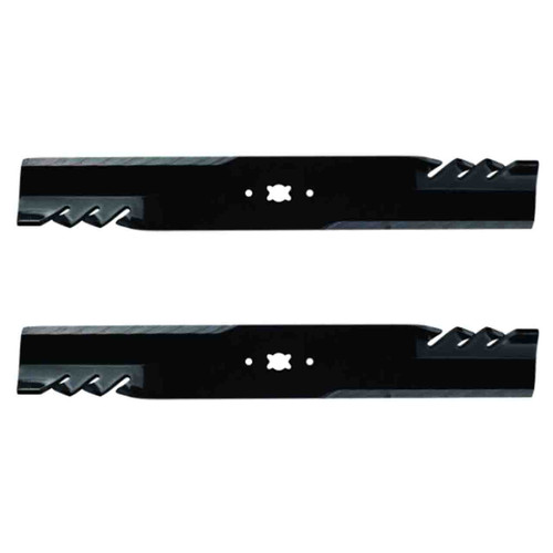 21" Oregon Blade Kit(2 Pack) Compatible With CUB CADET OEM 742-04380-0684 - bow-tie" Center Hole Diam._A2 - Image 1