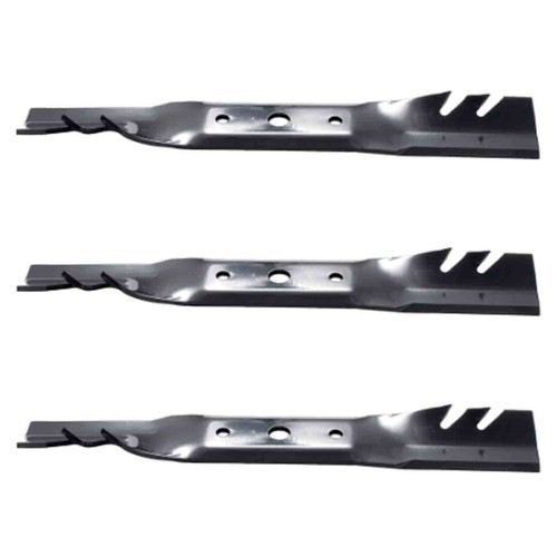 17" Universal OEM 92-675 Oregon Blade Kit(3 Pack) 11/16" Center Hole 2,5" Width 0,187" Thickness 1-3/16" Air Lift - Image 1