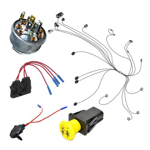 Wire Harness Kit For SCAG Turf Tiger II 72" Velocity Deck, 25hp Kubota Diesel