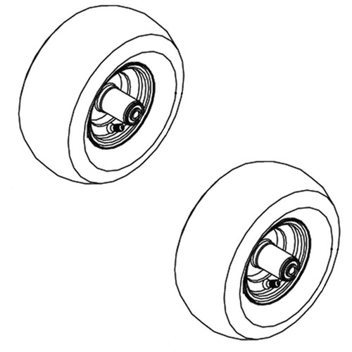Front Tire Kit For SCAG Freedom Z Model SFZ52H-26KT - Image 1