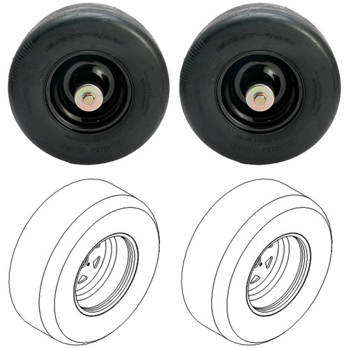 Complete Tire Kit For Z Master Zero-Turn Riders - 4000 Series TORO Mower Model 18752
