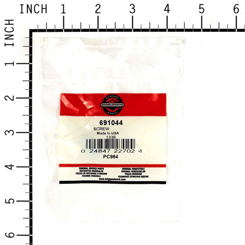 BRIGGS & STRATTON part 691044 - SCREW - (OEM part)