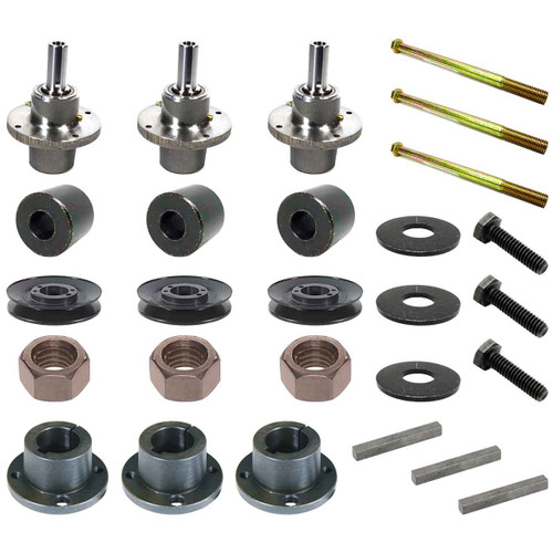 Complete Spindle Kit With Pulleys For Scag Tiger Cat II 48" Model STCII48V-22FX