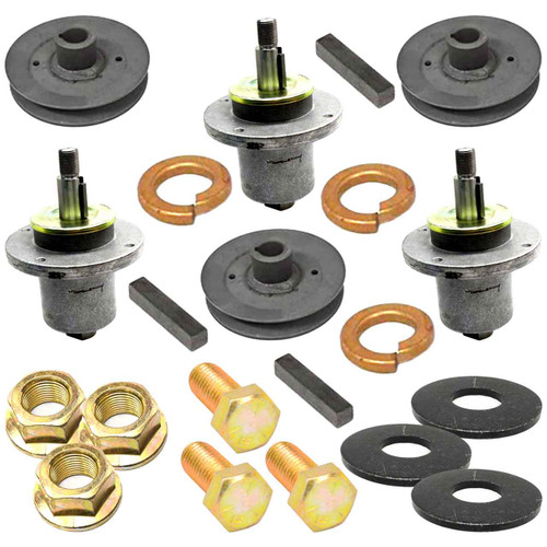 Complete Spindle Kit With Pulleys For Scag Hydro Drive 52" Model SWZT52H-18FSE