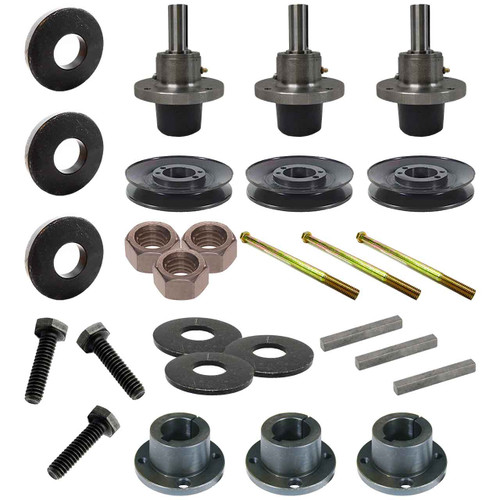 Complete HD Spindle Kit With Pulleys For Scag V-Ride II  48" Model SVRII48V-22FX