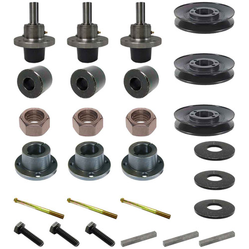 Complete HD Spindle Kit With Pulleys For Scag Tiger Cat II 48" Model STCII48V-22FX