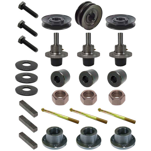 Complete HD Spindle Kit With Pulleys For Scag Tiger Cat II 52" Model STCII52V-28BVEFI