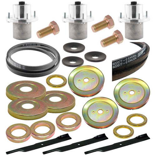 Complete Deck Moving Parts Maintenance Kit For Hustler Raptor XDX 60" Model 939843