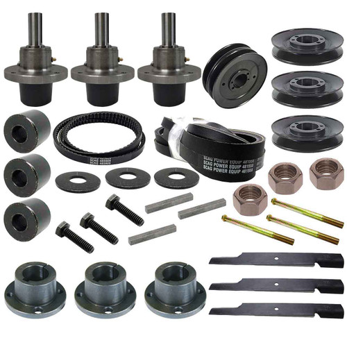 Complete Deck Moving Parts Maintenance HD Kit For Scag Turf Tiger II 61" Model STTII61V-38CHEFI