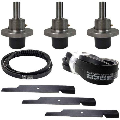 Spindle and Blade & Belt HD Kit For Scag Turf Tiger II 61" Model STTII61V-31BV