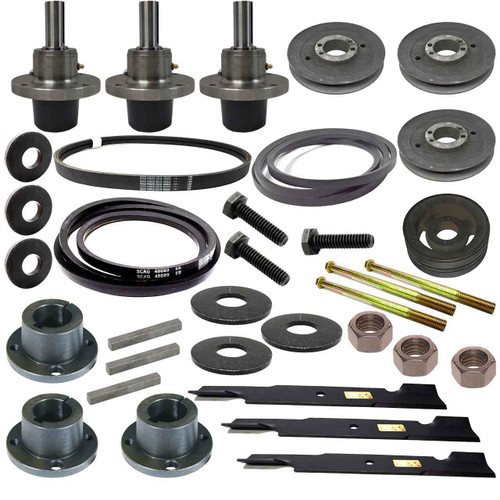 Complete Deck Moving Parts Maintenance HD Kit For Scag Belt Drive  52" Model SW52V-15FS