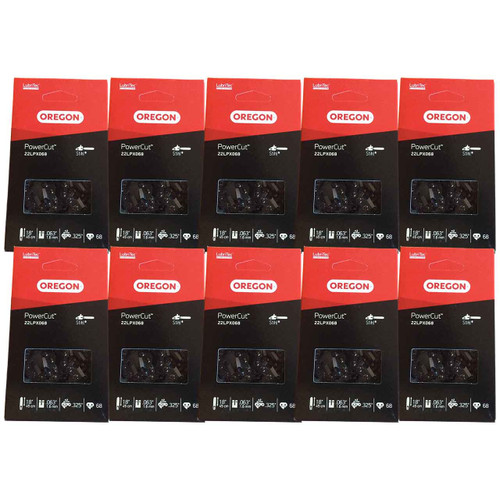 POWER CUT CHAINSAW CHAIN .325" 22LPX068G (10-PACK)
