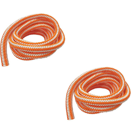 Orange And White 4A-1605-200H 16 Strand Arborist Rope (2-Pack) From PELICAN ROPE