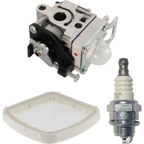SHI EB252 COMPLETE CARBURETOR AIR-OIL FILTERS SPARK PLUG KIT