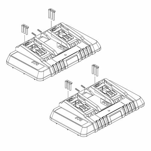 MAKITA 142845-1 DC18RD CHARGER CASE CPL. Pack(x2)