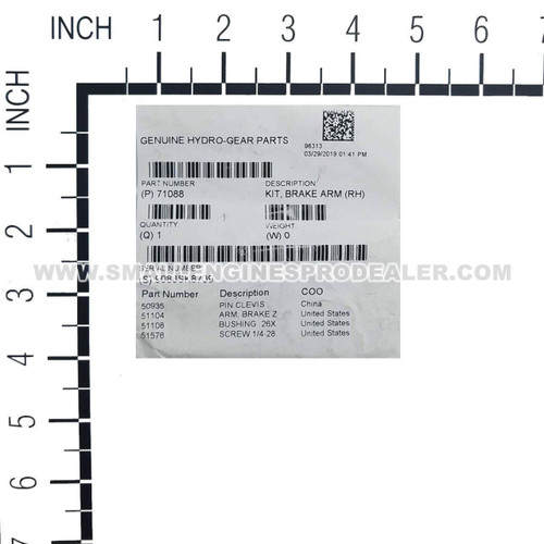 HYDRO GEAR 71088 - KIT BRAKE ARM RH - Image 4