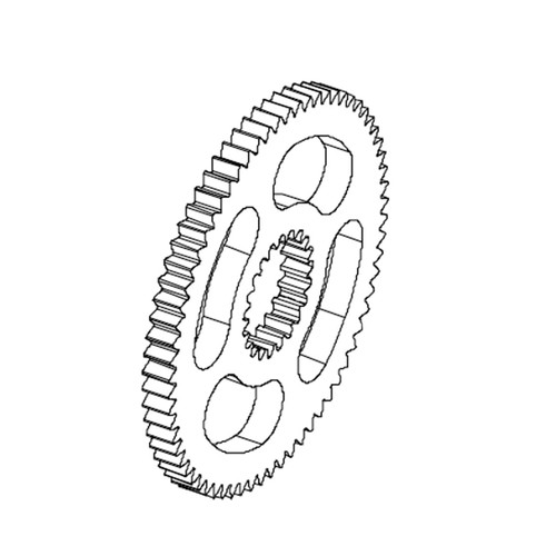 Hydro Gear Gear Spur 67t 21t ID 50646 - Image 1