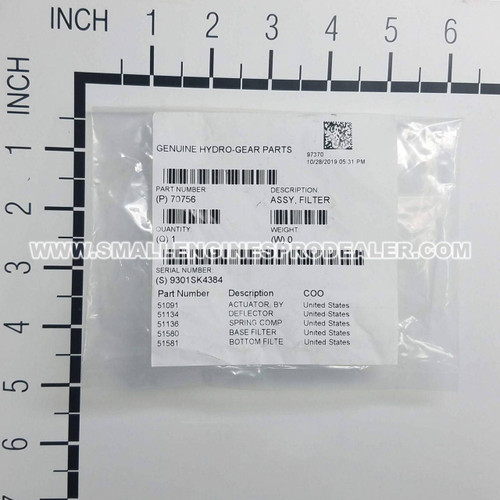 HYDRO GEAR 70756 - ASSY FILTER - Image 6