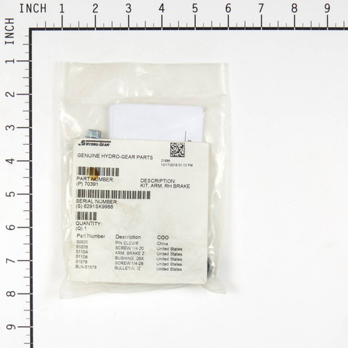 HYDRO GEAR 70391 - KIT ARM RH BRAKE img6