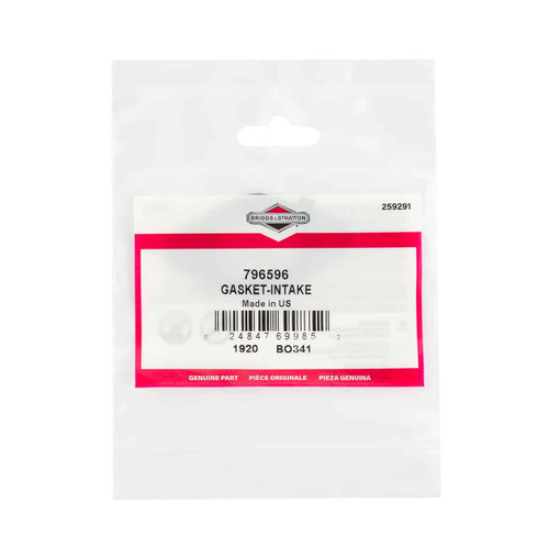 BRIGGS & STRATTON part 796596 - GASKET-INTAKE - (OEM part)