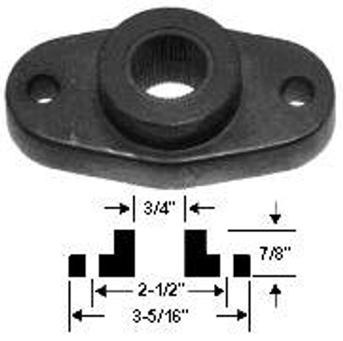 ADAPTOR BLADE SPLINED 3/4In. MTD - (MTD) - 7810