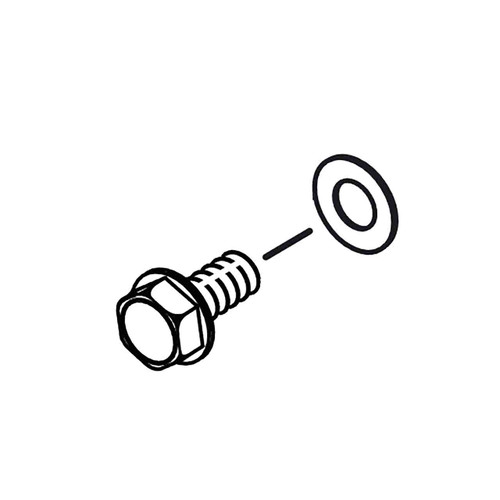 099958001701 - DRAIN PLUG WITH WASHER ASSEMBLY (HOMELITE ORIGINAL OEM)