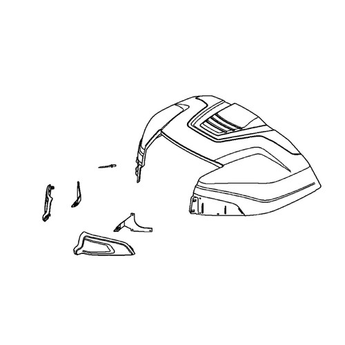 Husqvarna 577614703 - Engine Hood Assembly - Original OEM part