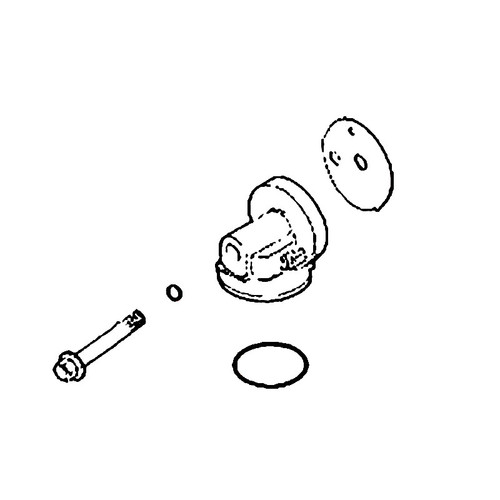 KOHLER 24 702 01-S - KIT; OIL FILTER BASE(ROT) (Authentic OEM Part)