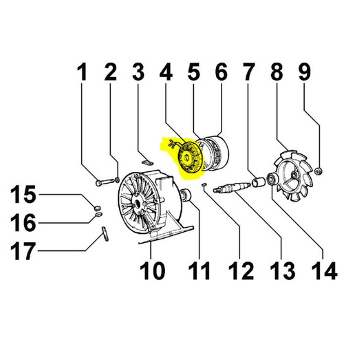 KOHLER ED0011571580-S - ALTERNATOR 12V 14A-image3