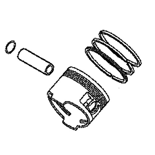 KOHLER 63 874 04-S - PISTON WITH RING SET STD (Authentic OEM Part)