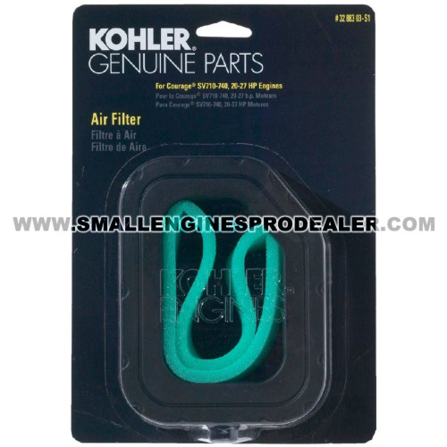 Kohler Kit:Air Fltr/Preclnr(Sv710-740 32 883 03-S1 Image 1