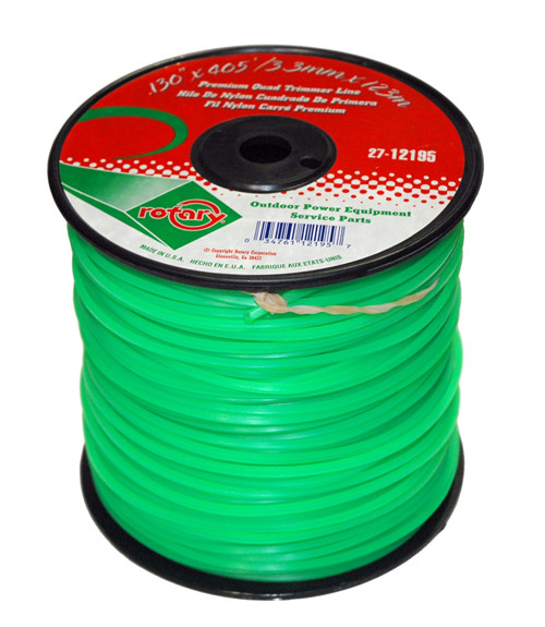 LINE TRIMMER .130 405' MED SPOOL QUAD GREEN - (UNIVERSAL) - 12195