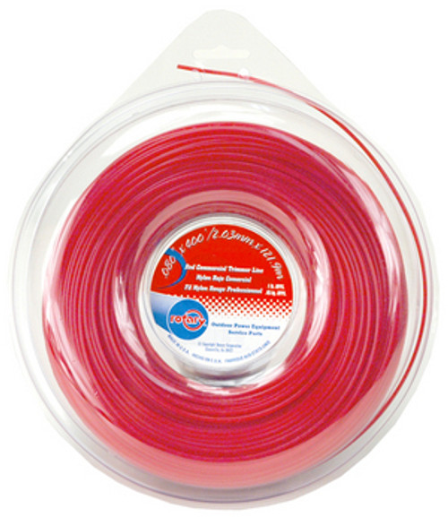 LINE TRIMMER .080 X 1 LB. DONUT RED COMMERCIAL - (UNIVERSAL) - 5928