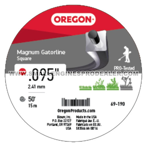 69-190 - GATORLINE MAGNUM SQ .095 50FT - OREGON - Image 2