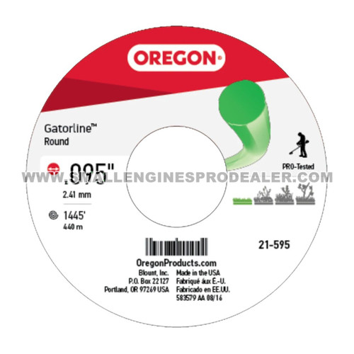 21-595 - GATORLINE ROUND .095 5LB SPOOL - OREGON - Image 3