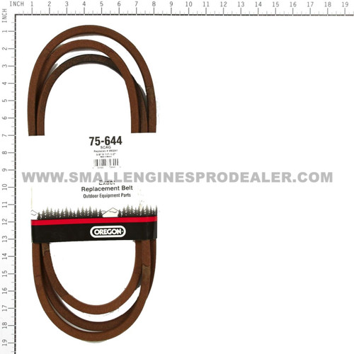 75-644 - BELT DECK DRIVE SCAG TIGER CUB 5/8 X 117-1/2 - OREGON-image2